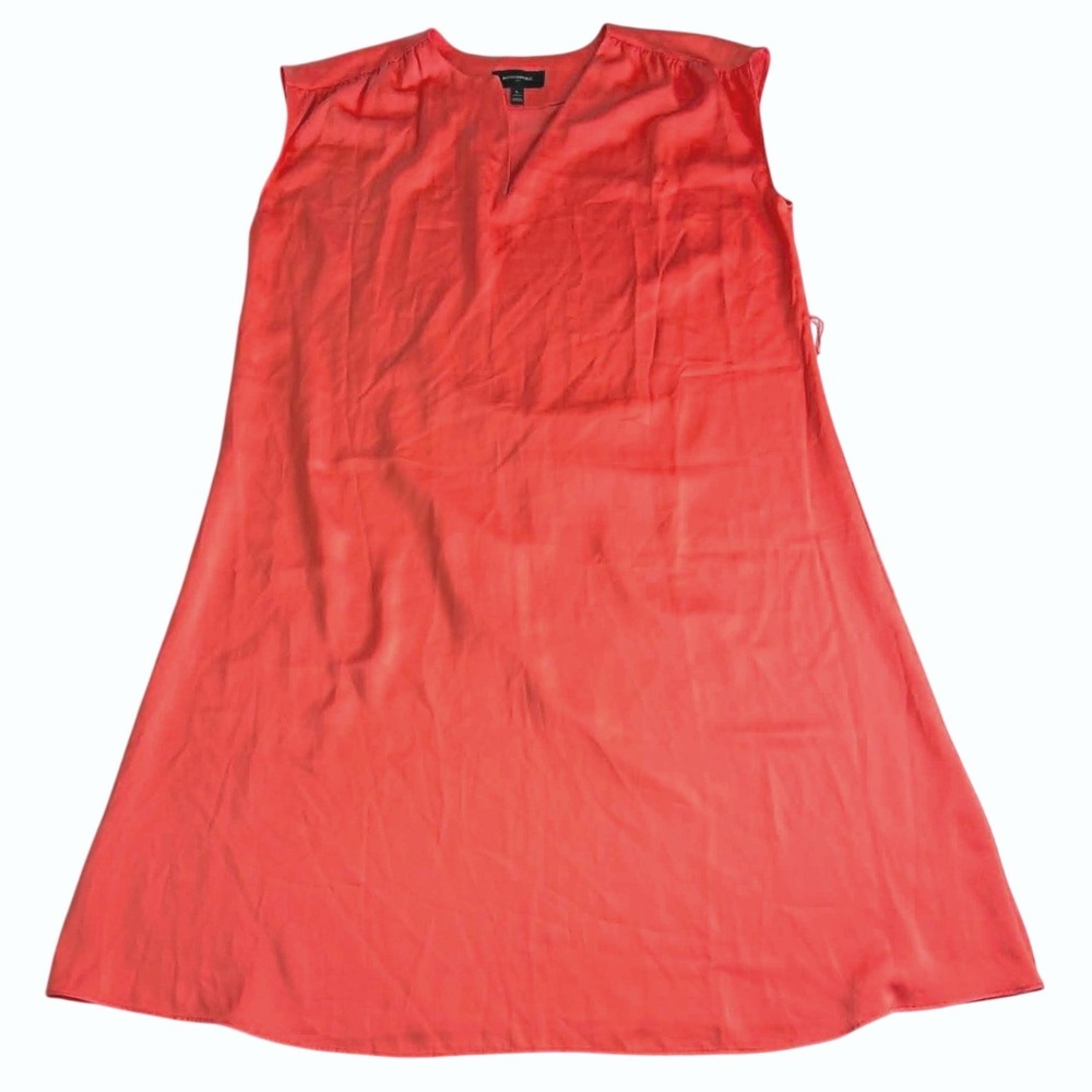 Banana Republic Coral Pink Sleeveless V-Neck Dress Petite Large